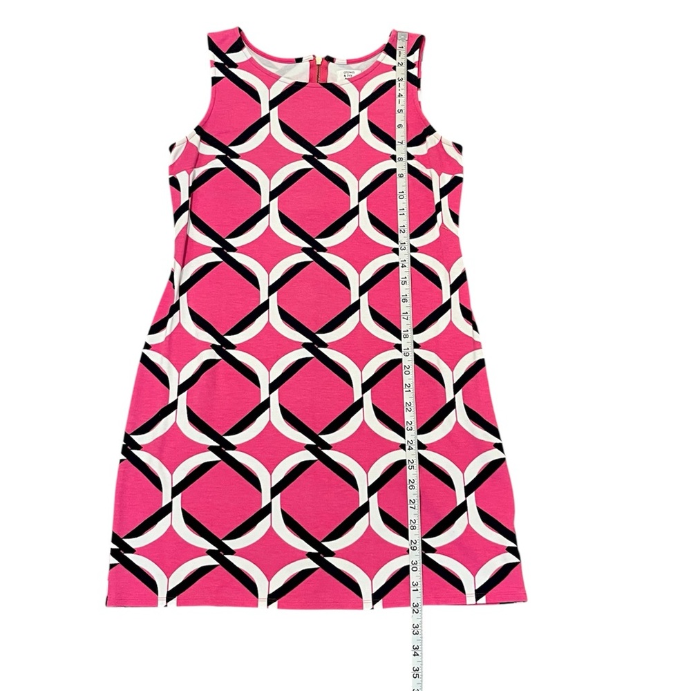 Crown & Ivy Pink Black & White Beach Knit Sleeveless Dress Size: PP - Picture 7 of 9